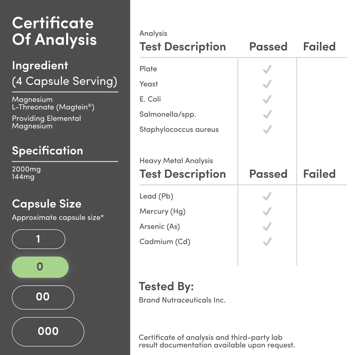 Magnesium L-Threonate (Magtein) Supplement image 4