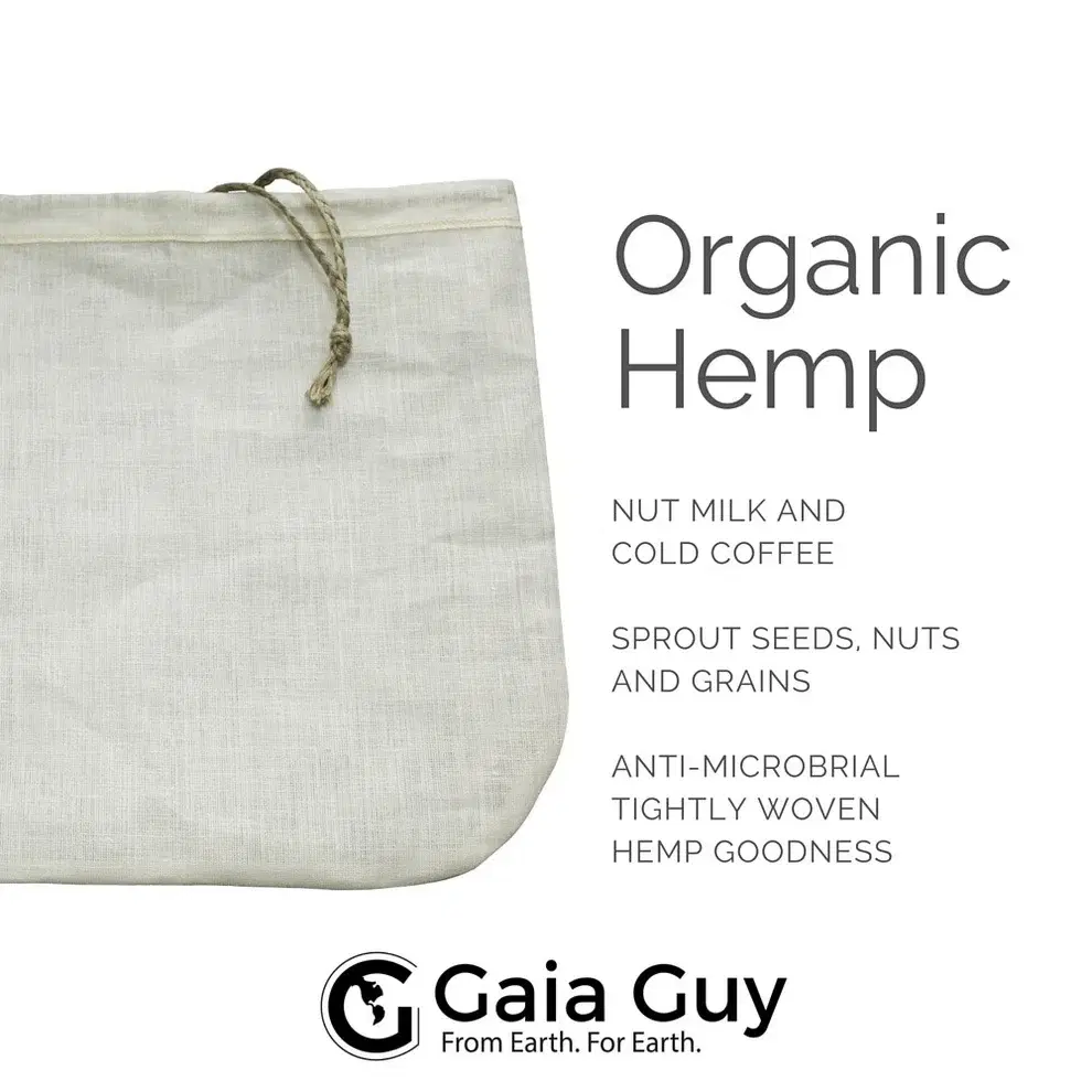 Organic Hemp & Cotton Nut Milk Bags image 2
