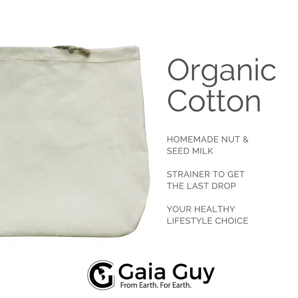 Organic Hemp & Cotton Nut Milk Bags image 3