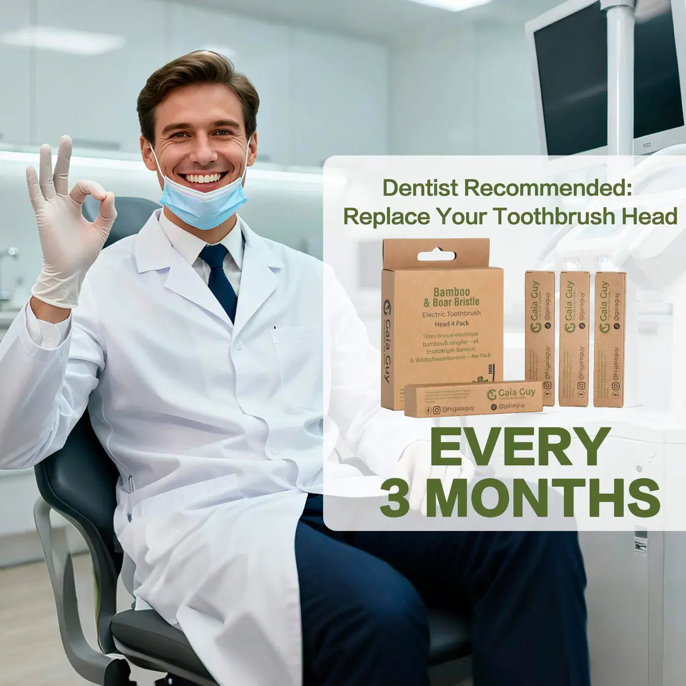 Horsehair Electric Toothbrush Heads image 2