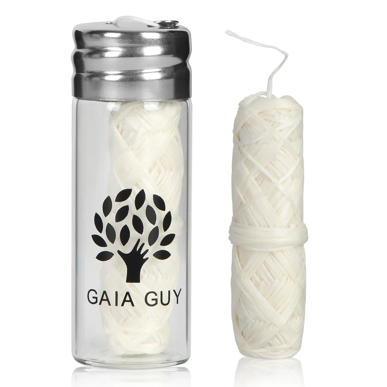 Silk Dental Floss with Refillable Glass Jar image 8