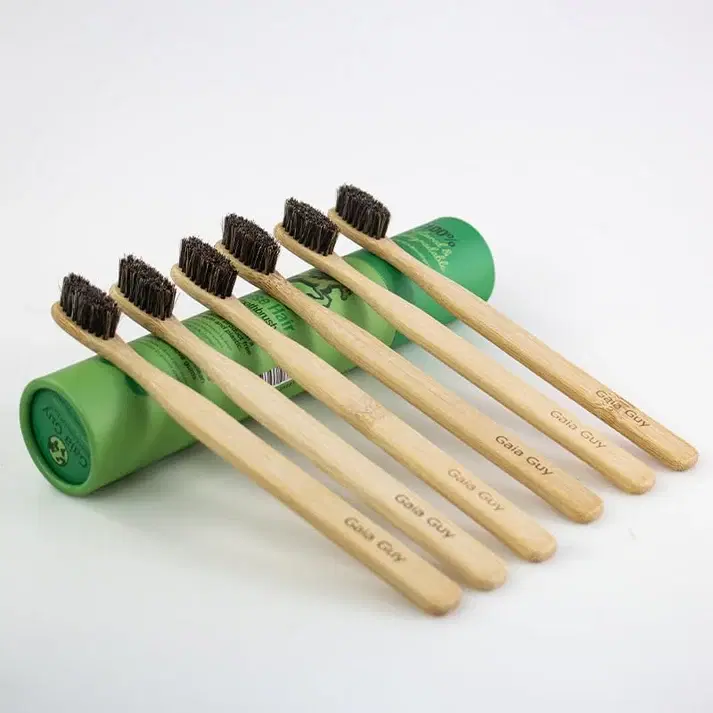 Small Bamboo Horse Hair Toothbrush image 2