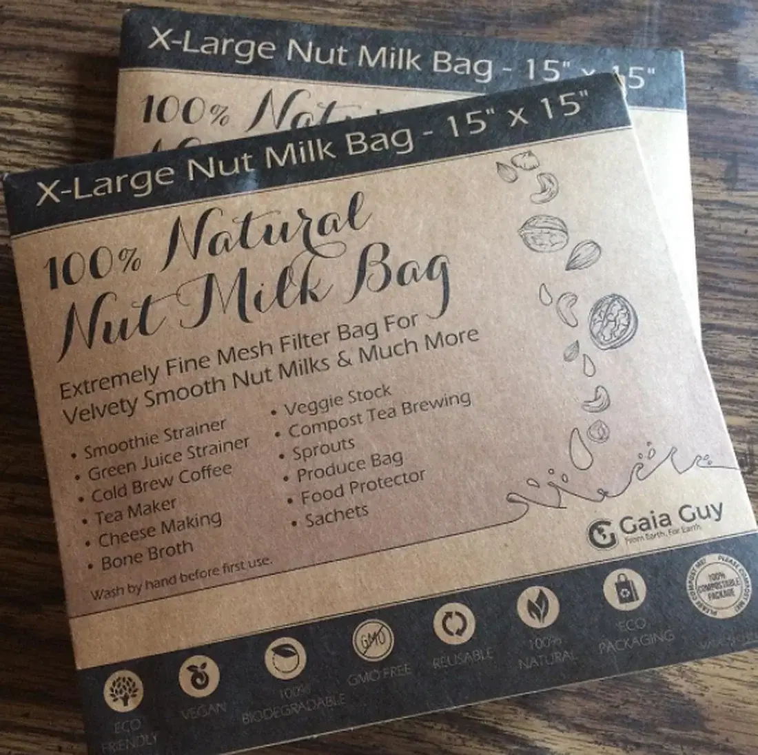 Organic Hemp & Cotton Nut Milk Bags image 9