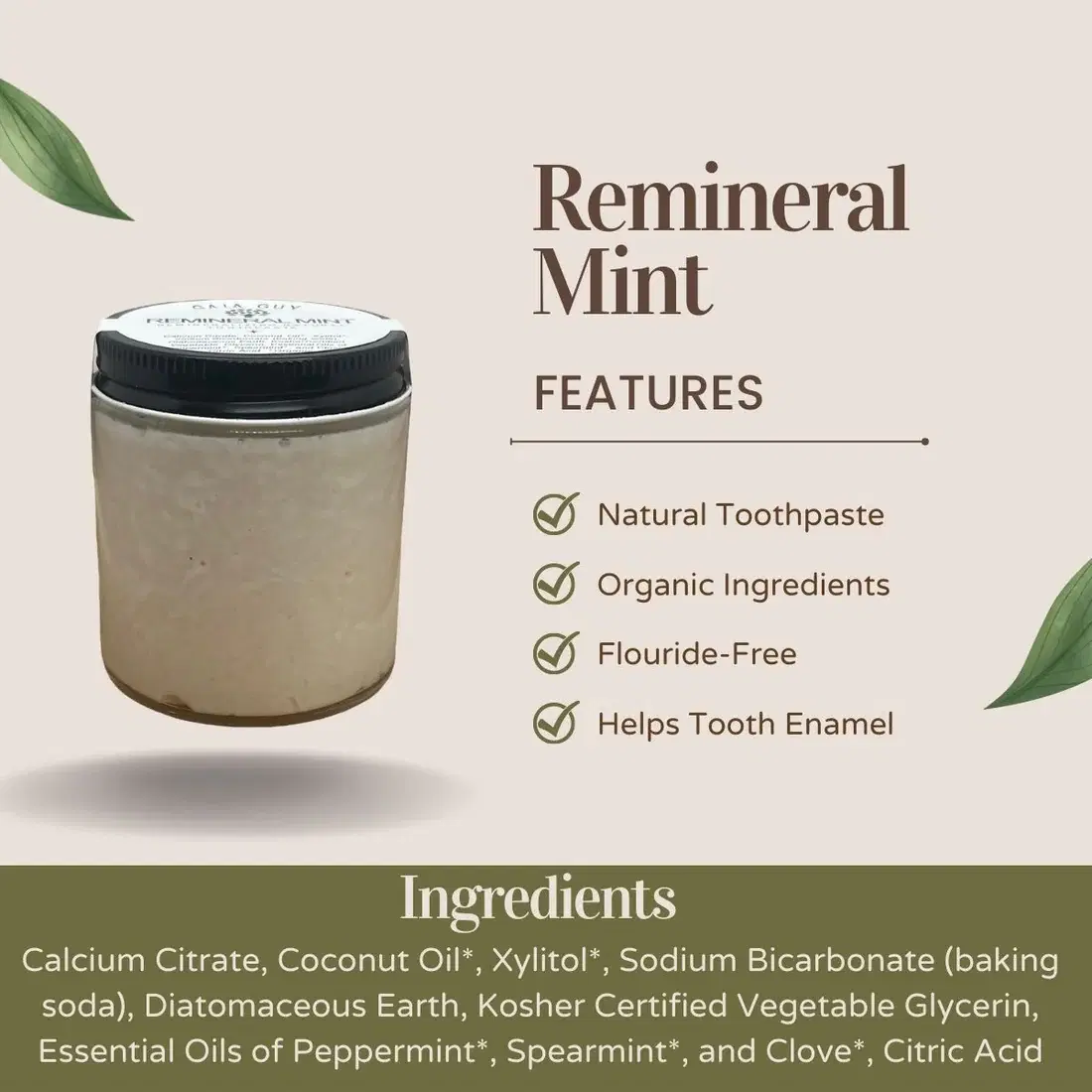Remineral Mint Natural Toothpaste image 5