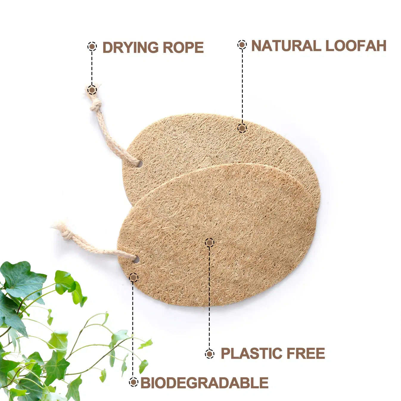 Natural Loofah Sponge Pack image 5
