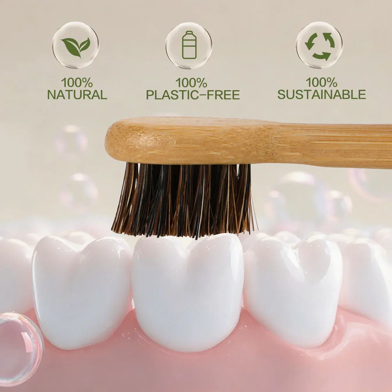 Horsehair Electric Toothbrush Heads image 3