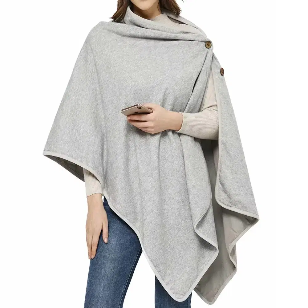 EMF Protection Organic Cotton Poncho image 1